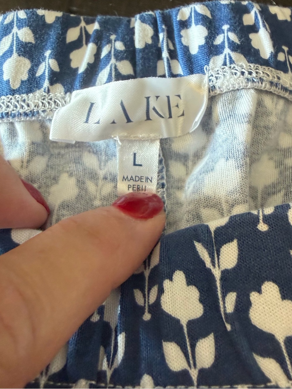 Lake Pajamas Pima Ruffle Pants Set - Picture 12 of 13